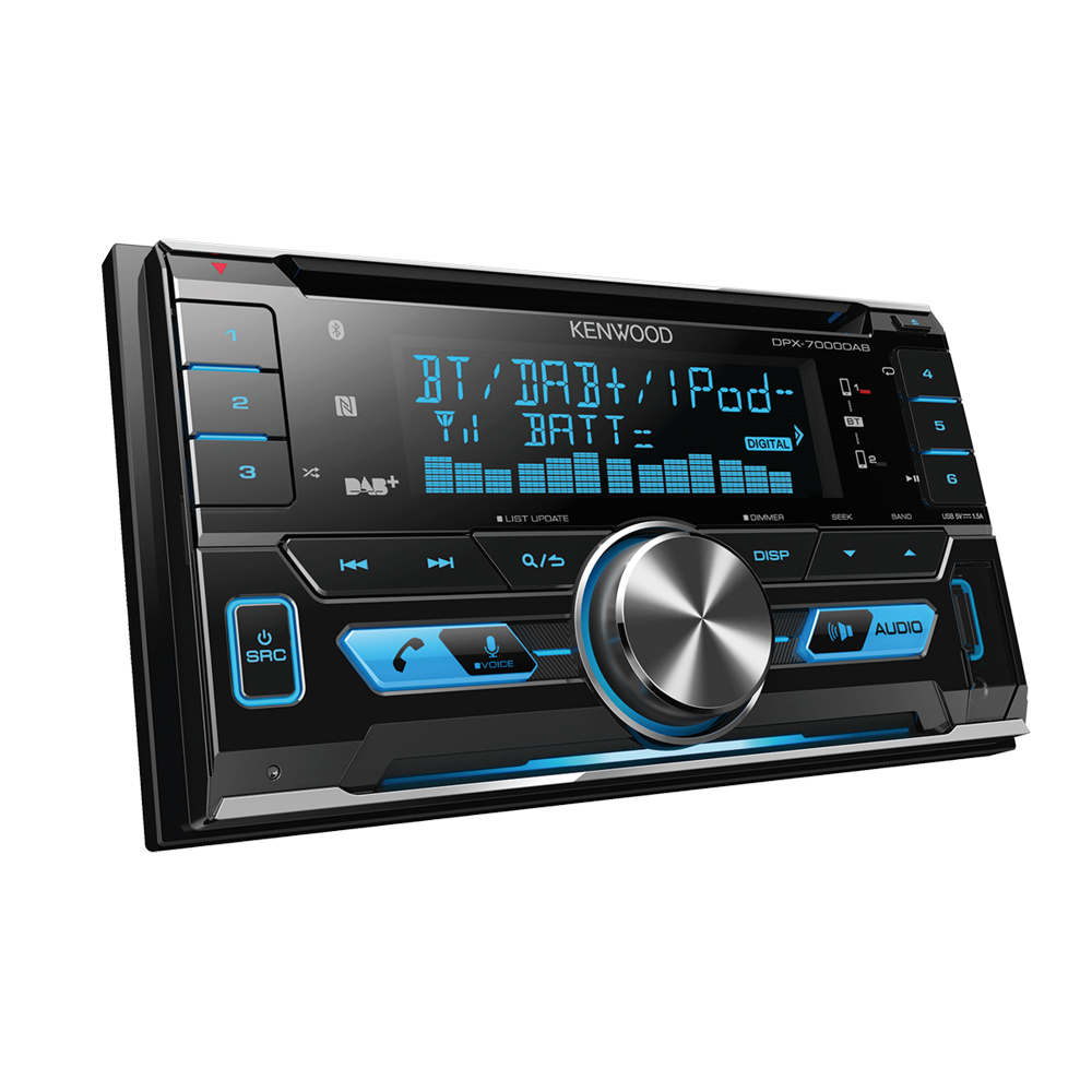 Autoradio Kenwood avec Bluetooth et radio numérique DAB+